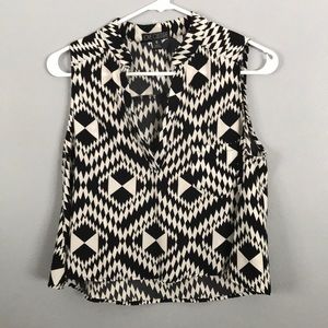 Black and white crop top